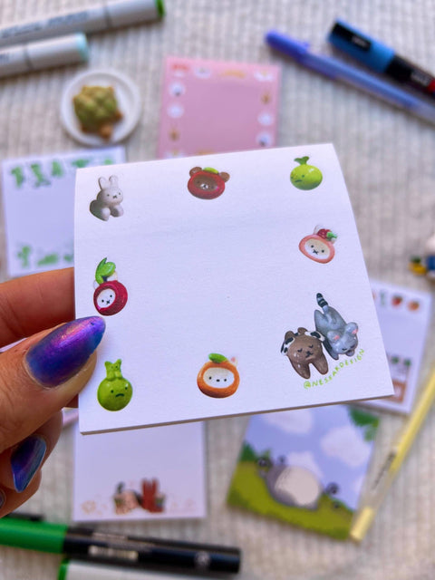 Cute sticky note pad 3x3