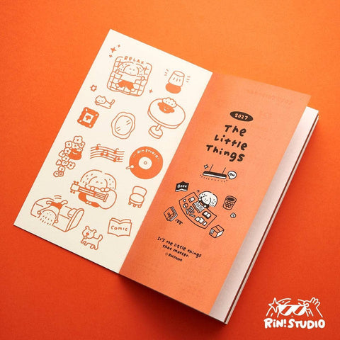 The 2027 Monthly Planner Insert For Travelers Notebook, Tn Size Monthly Schedule Book, Kawaii Dated Refill, The Little Things - Rin! Studio