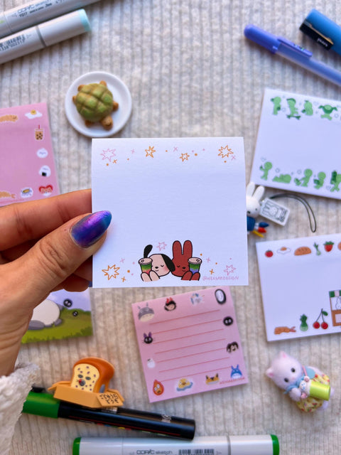 Cute sticky note pad 3x3