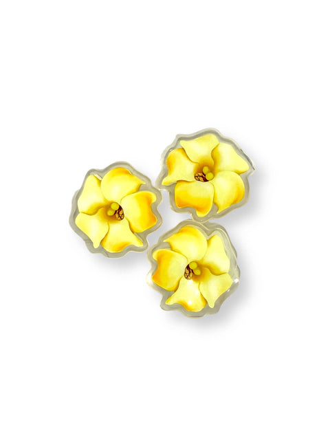 PUAKENIKENI YELLOW ACRYLIC PAPER CLIP