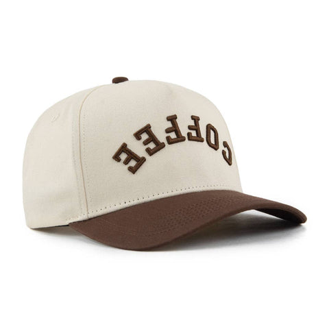 Coffee Upside Down A-Frame Snapback Hat (Natural / Brown) – LIMITED EDITION