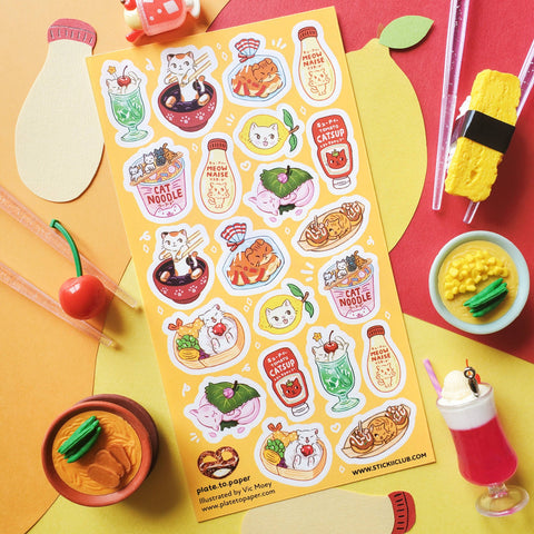 Meow Made Menu Sticker Sheet