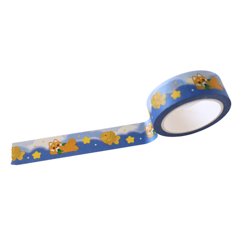 Snack Time Shiba Inu Dog Washi Tape