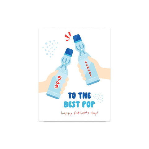 Pop Father's Day Card | Funny Japanese Soda Pun for Best Dad