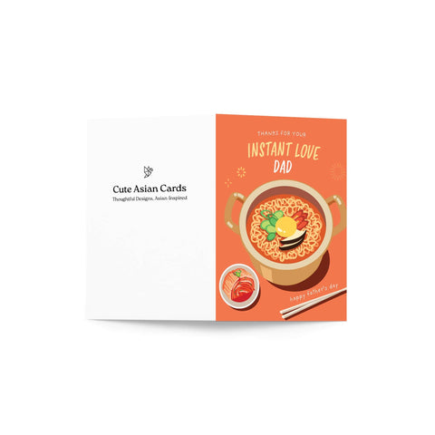 Instant Noodle Father's Day Card | Funny Ramen Pot Pun for Dad
