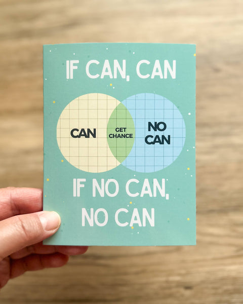 If Can, Can Venn Diagram - Greeting Card