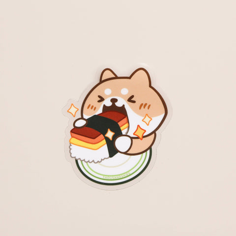 Vinyl Sticker (Transparent) Savory Breakfast - Spam Musubi