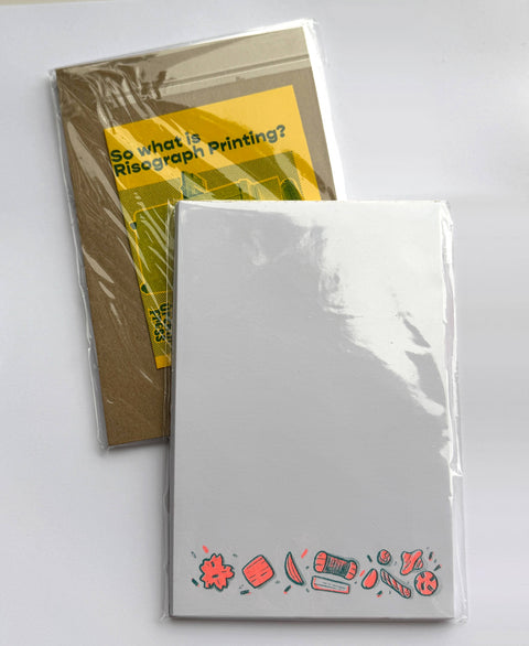 Ararae Mochi Crunch Snack Tear-Away Riso Notepad
