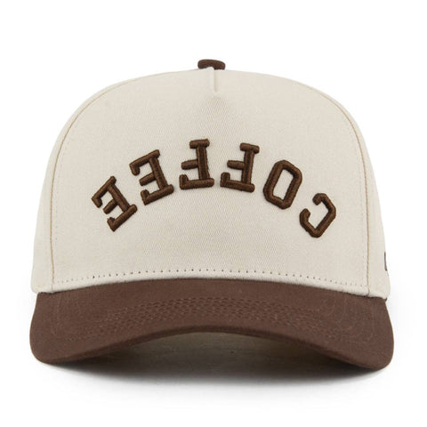 Coffee Upside Down A-Frame Snapback Hat (Natural / Brown) – LIMITED EDITION