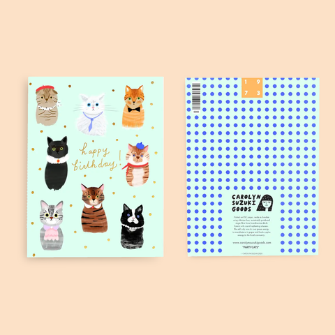 PARTY CATS - Birthday Card