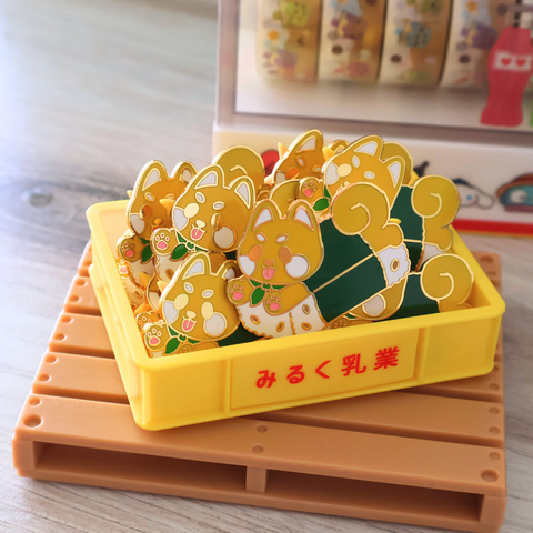 Shiba Inu Dog Musu-Bi Hard Enamel Pin