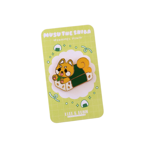 Shiba Inu Dog Musu-Bi Hard Enamel Pin