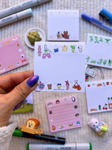 Cute sticky note pad 3x3