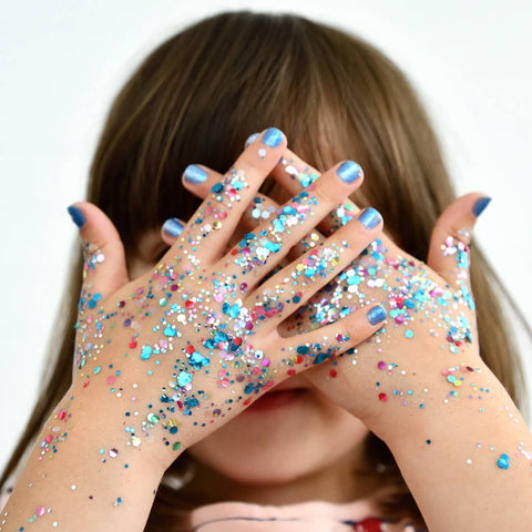 Mermaid Blue Water-Based Nail Polish for Kids