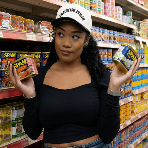 Spam Musubi Upside Down A-Frame Snapback Hat
