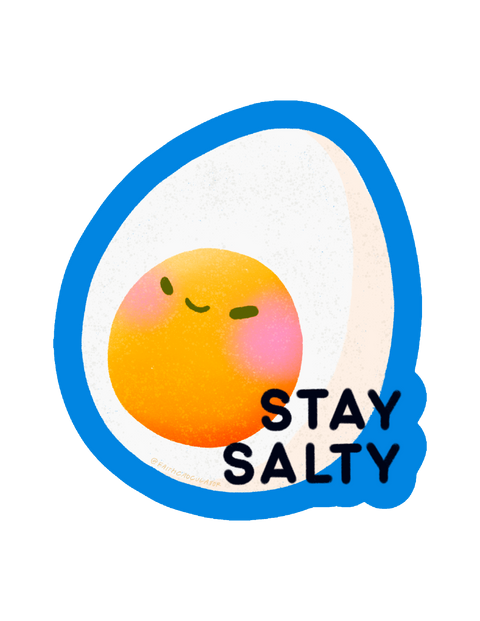 Stay Salty Egg Sticker