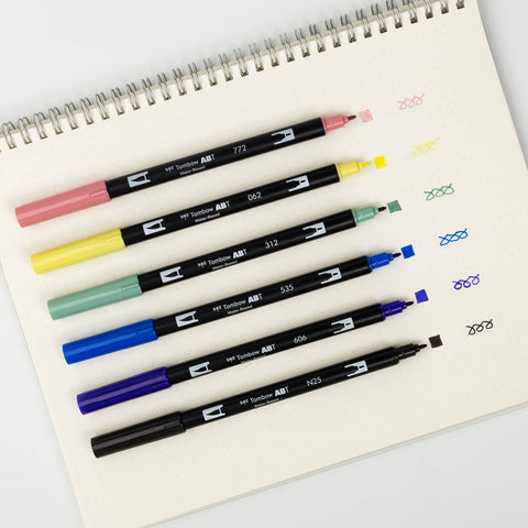 Limited Edition Dual Brush Pen Art Markers, Manga Illustration, Moon