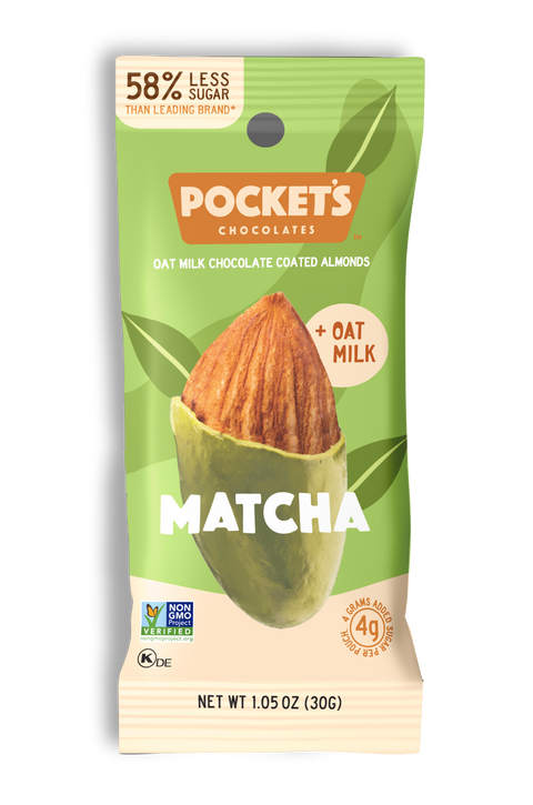 Matcha Chocolate Almonds, 1.05 oz Single Serve Packs