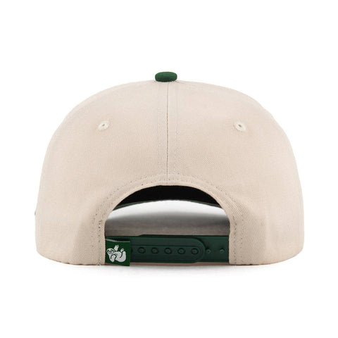Matcha Upside Down A-Frame Snapback Hat (Natural / Green)