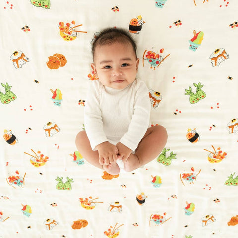 Island Mixed Plate Muslin Swaddle