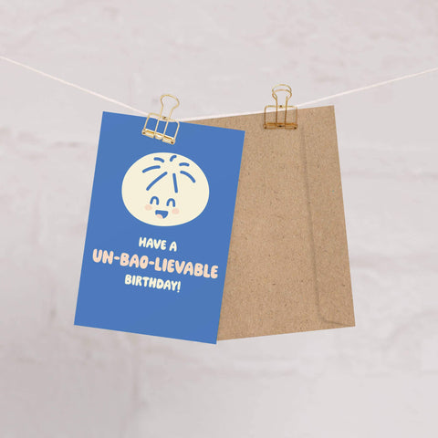 Un-Bao-lieveable Cute Birthday Cards | Asian Bao Dim Sum Food Snacks