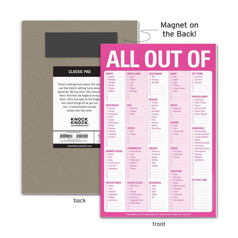 All Out Of Pad® with Magnet  (Pink / Original)