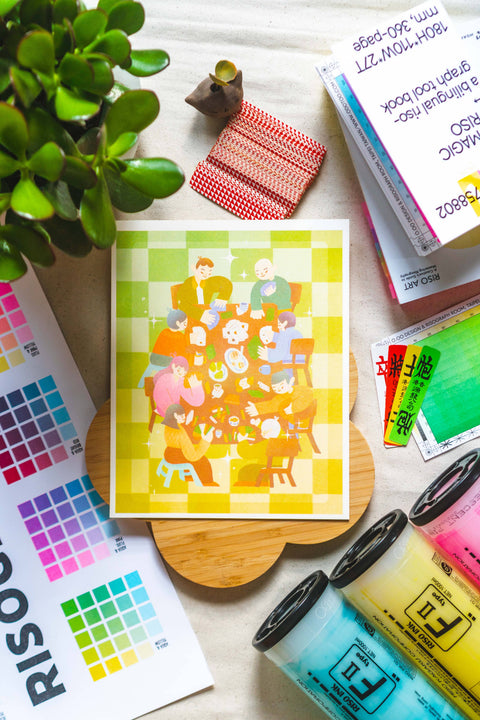 Dining Table Games Print