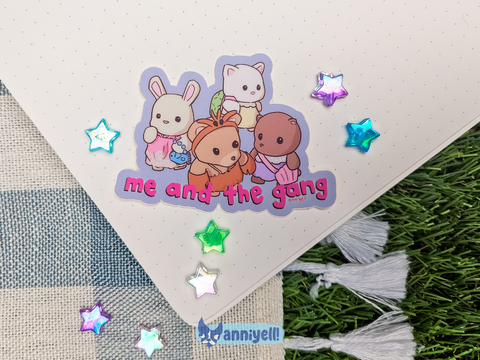 Me and the girls/gang Die-Cut Sticker