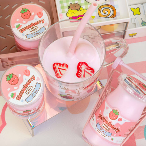 Strawberry Milk Glossy Slime
