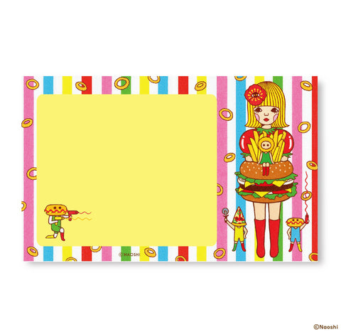 Notepad -Hamburger Girl-