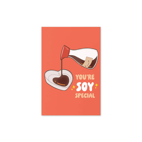Soy Special | Heart Soy Sauce Funny I Love You Card for Her