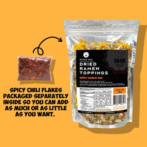 Spicy Garlic Dried Toppings Mix - 14 oz bag