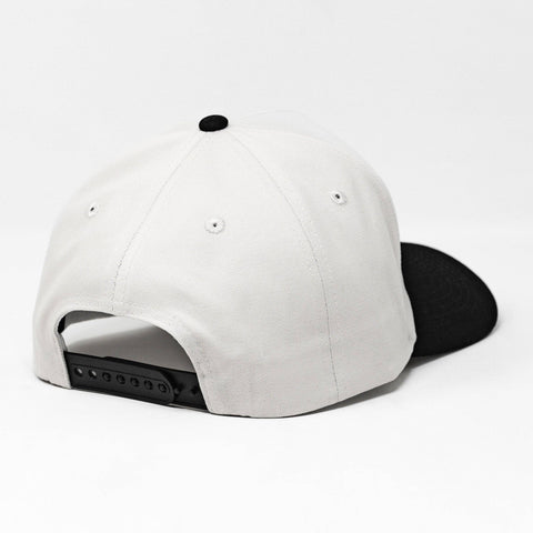Donuts Upside Down A-Frame Snapback Hat (Off-White / Black)