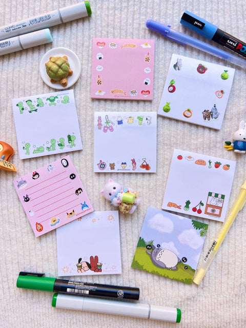 Cute sticky note pad 3x3