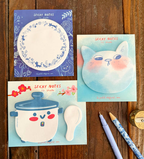 Rice Cooker and Paddle Sticky Notepad Set