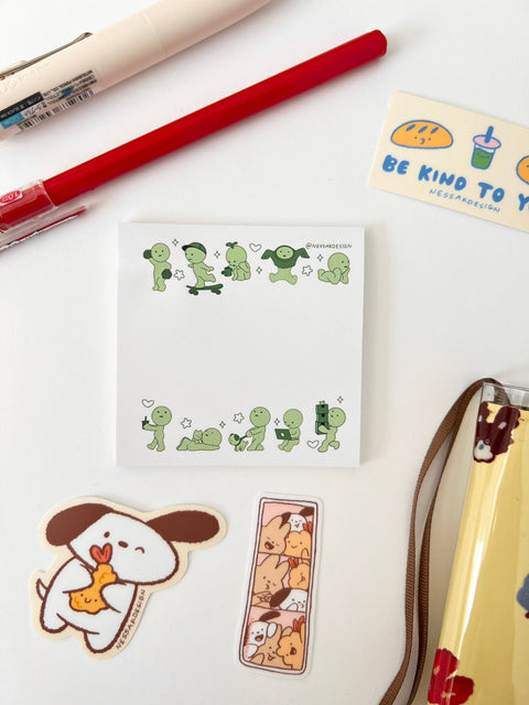 Cute sticky note pad 3x3