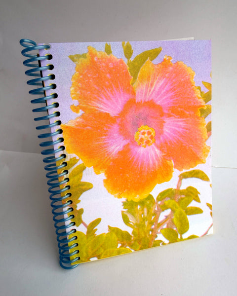 Hibiscus Spiral Bound Riso Lined Notebook