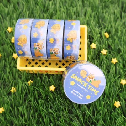 Snack Time Shiba Inu Dog Washi Tape