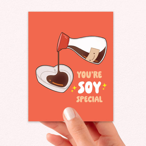 Soy Special | Heart Soy Sauce Funny I Love You Card for Her