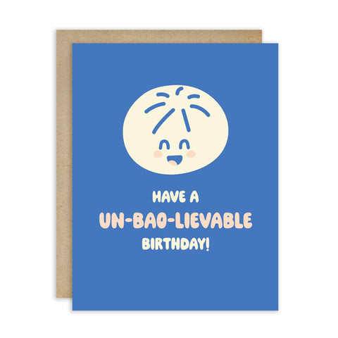 Un-Bao-lieveable Cute Birthday Cards | Asian Bao Dim Sum Food Snacks