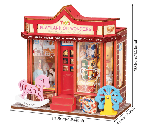 DIY Miniature House Kit: Toy Store