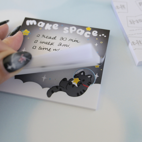 Sticky Notepad - Space Kitty Dream