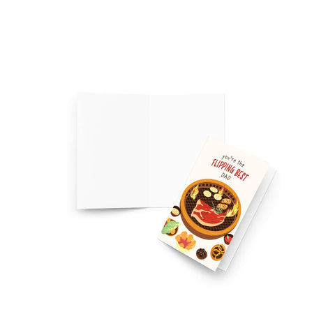 BBQ Father's Day Card | Funny Korean KBBQ Grill Master Card Best Dad