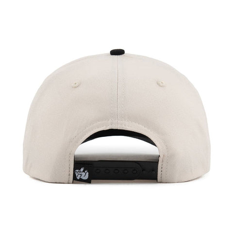 Adobo Upside Down A-Frame Snapback Hat (Off-White / Black)