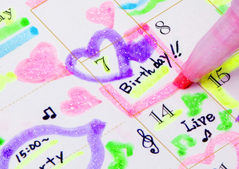 ZEBRA GLITTER HIGHLIGHTER KIRARICH PEN