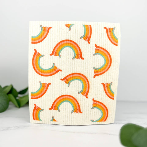Swedish Dishcloth | Rainbow Shaka x Kelsie Dayna