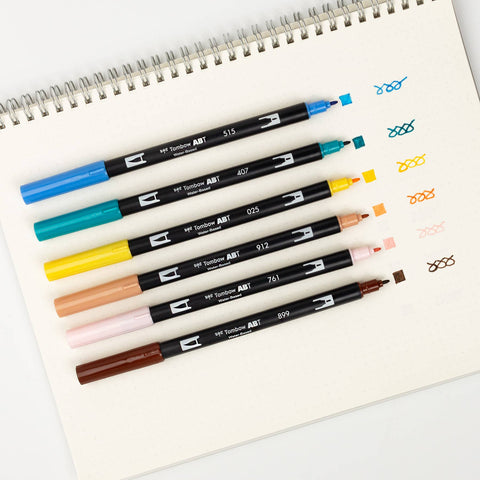 Limited Edition Dual Brush Pen Art Markers, Manga Illustration, Bird