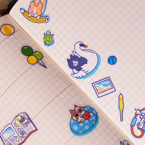 Sticker Sheet - Summer Pool Party