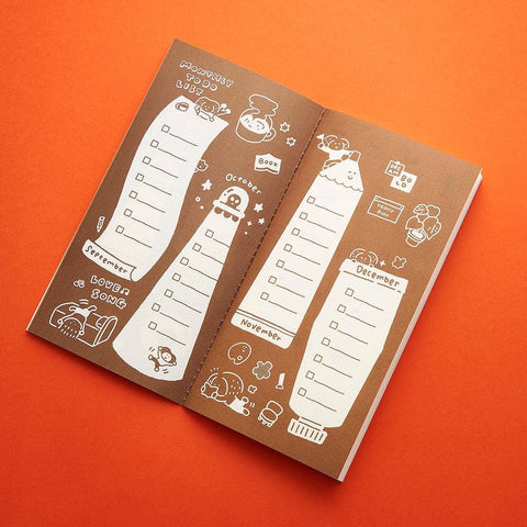 The 2027 Monthly Planner Insert For Travelers Notebook, Tn Size Monthly Schedule Book, Kawaii Dated Refill, The Little Things - Rin! Studio
