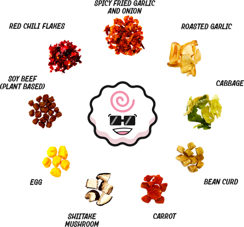 Spicy Garlic Dried Toppings Mix - 14 oz bag